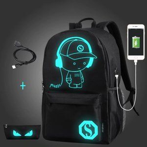 LUMINOUS Glow in the Dark  CHARGING BACKPACK